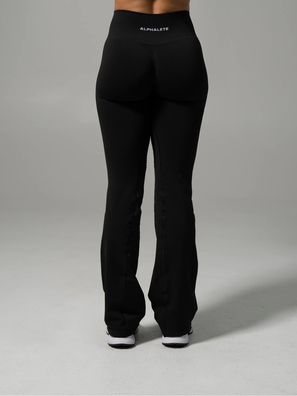 Alphalete Black Pump Mid Rise Flared Pants